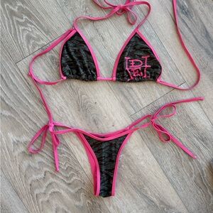 Ed Hardy Pink and Green Bikini